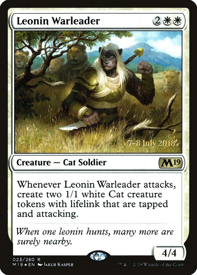 Leonin Warleader (23) (Prerelease Cards)