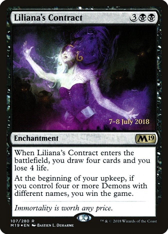 Liliana's Contract (107) (Prerelease Cards)