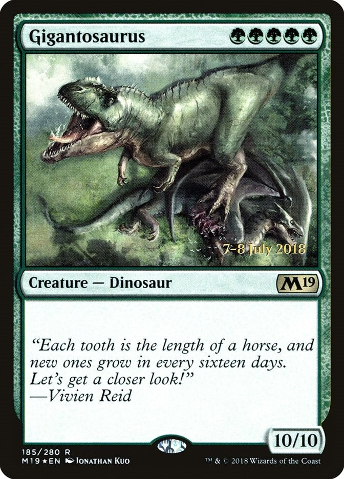 Gigantosaurus (185) (Prerelease Cards)