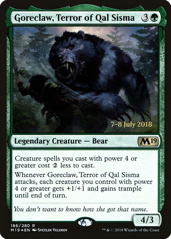 Goreclaw, Terror of Qal Sisma (186) (Prerelease Cards)