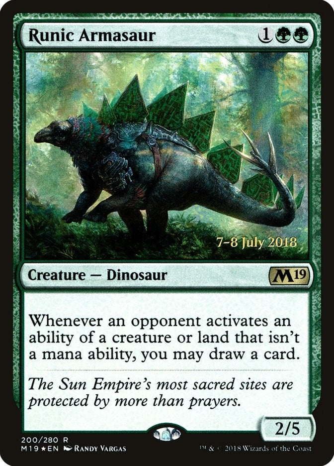 Runic Armasaur (200) (Prerelease Cards)