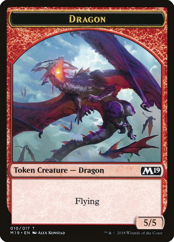 Dragon Token (010) (10) (Core Set 2019)