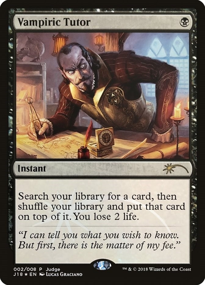 Vampiric Tutor (J18) (2) (Judge Promos)
