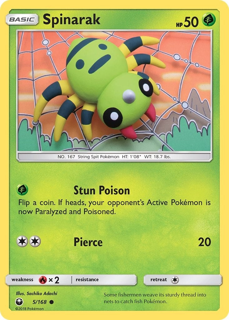 Image for Spinarak (5/168) (SM - Celestial Storm) - Pokemon