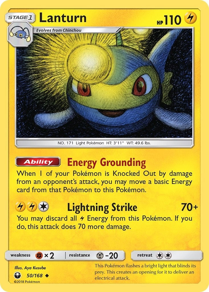 Image for Lanturn (50/168) (SM - Celestial Storm) - Pokemon