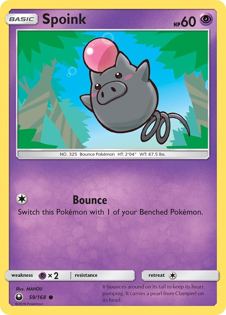 Image for Spoink (59/168) (SM - Celestial Storm) - Pokemon