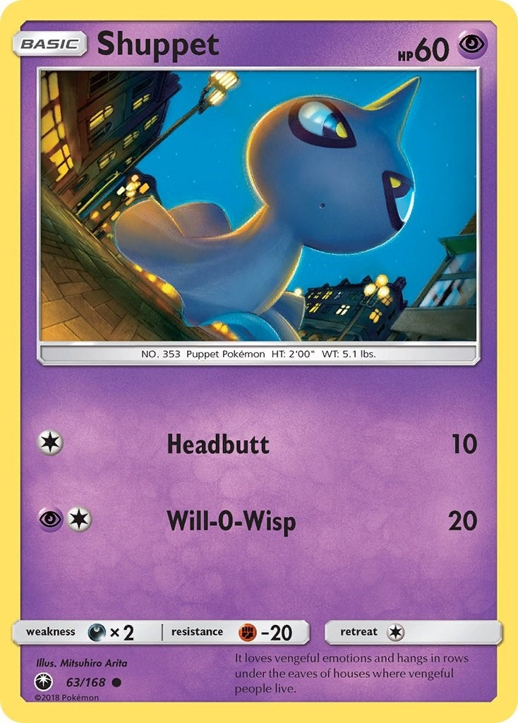 Image for Shuppet (63) (63/168) (SM - Celestial Storm) - Pokemon