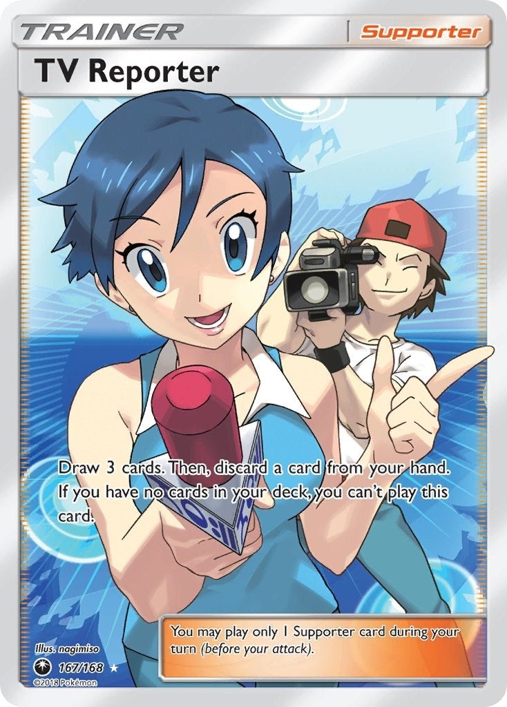 Image for TV Reporter (Full Art) (167/168) (SM - Celestial Storm) - Pokemon
