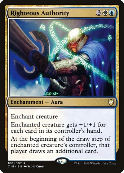 Righteous Authority (188) (Commander 2018)
