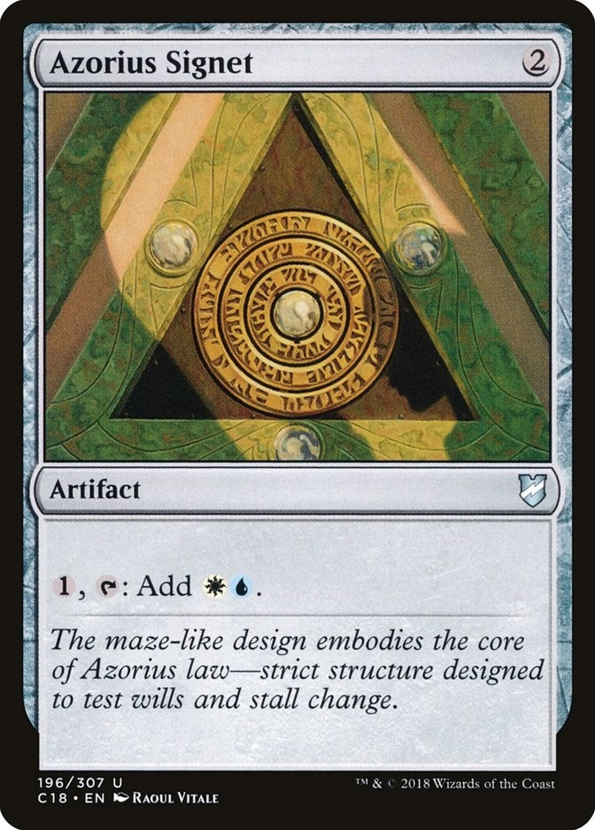 Azorius Signet (196) (Commander 2018)