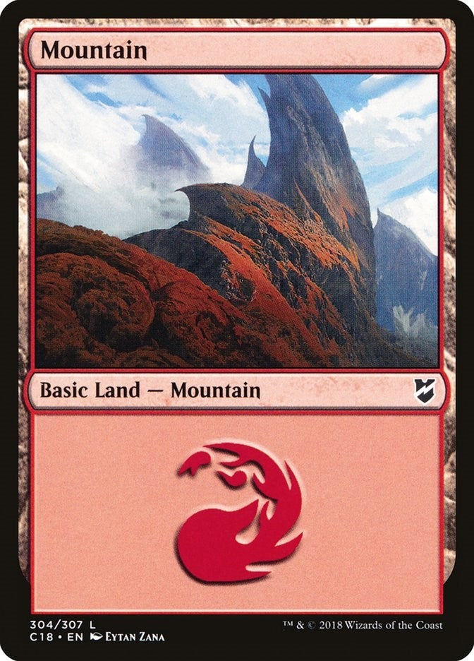 Mountain (304) (304) (Commander 2018)