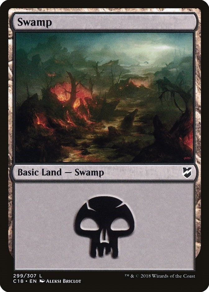 Swamp (299) (299) (Commander 2018)