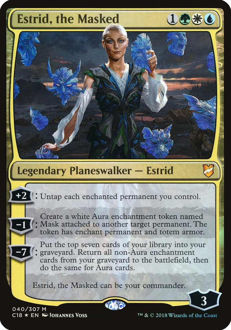 Estrid, the Masked (Commander 2018) (40) (Oversize Cards)