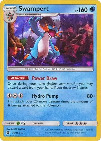 Image for Swampert - 35/168 (SM Celestial Storm) (035/168) (Deck Exclusives) - Pokemon