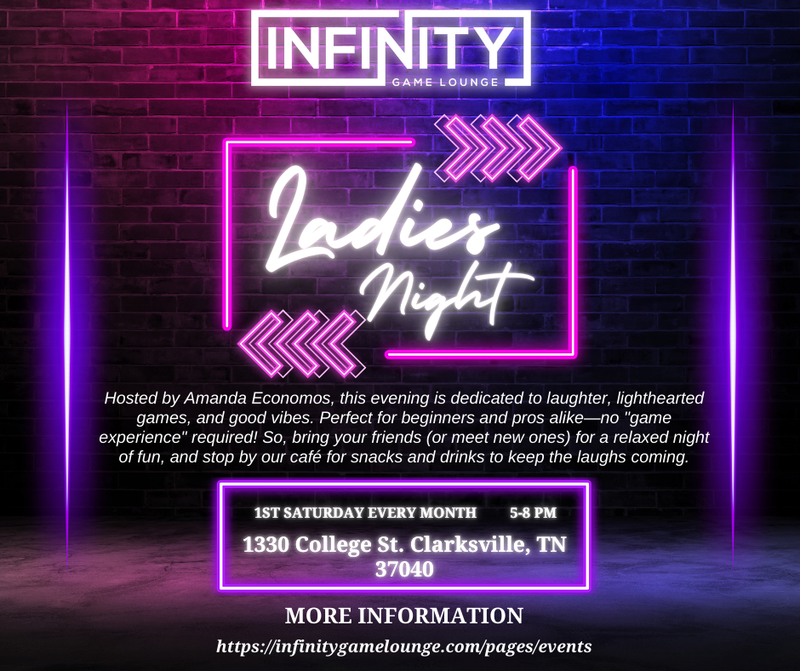 🌸 Ladies Night at Infinity Game Lounge 🌸