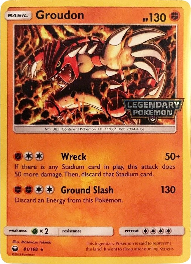 Image for Groudon - 81/168 (Cosmos Holo) (Gamestop Promo) (081/168) (Miscellaneous Cards & Products) - Pokemon