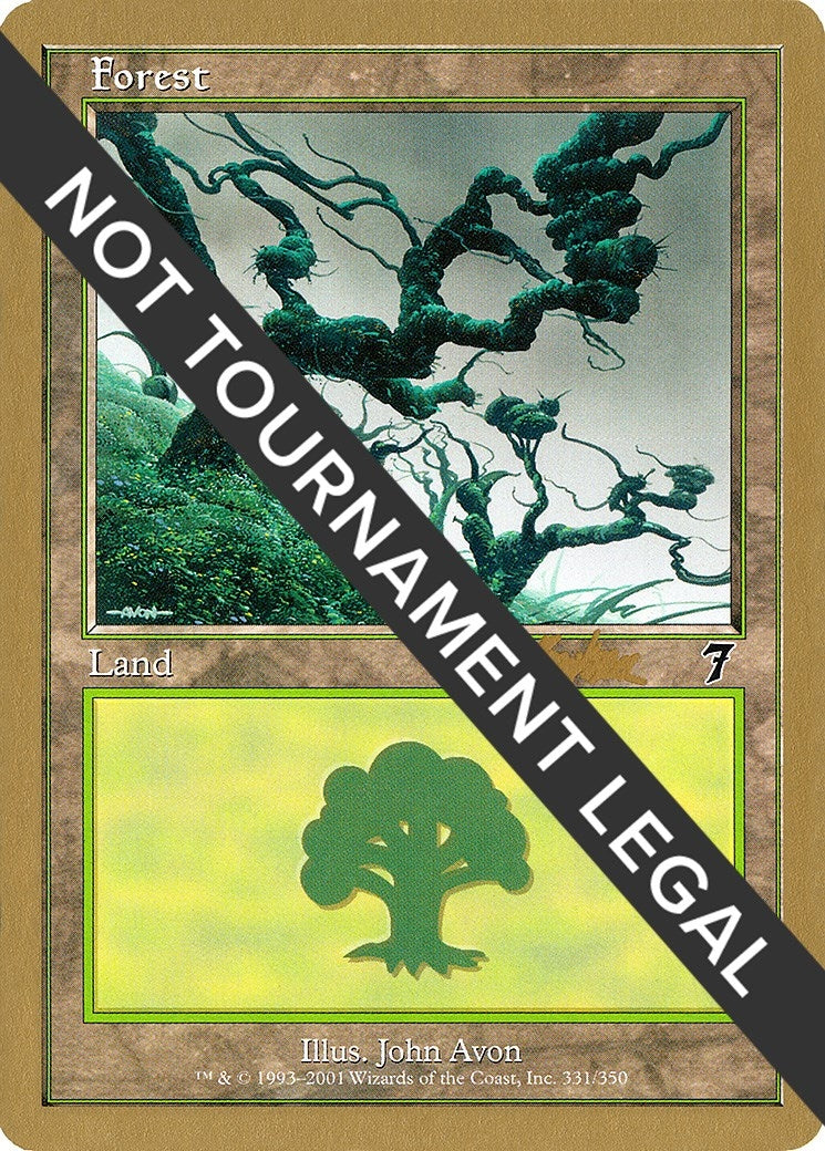 Forest (331) - 2002 Brian Kibler (7ED) (World Championship Decks)
