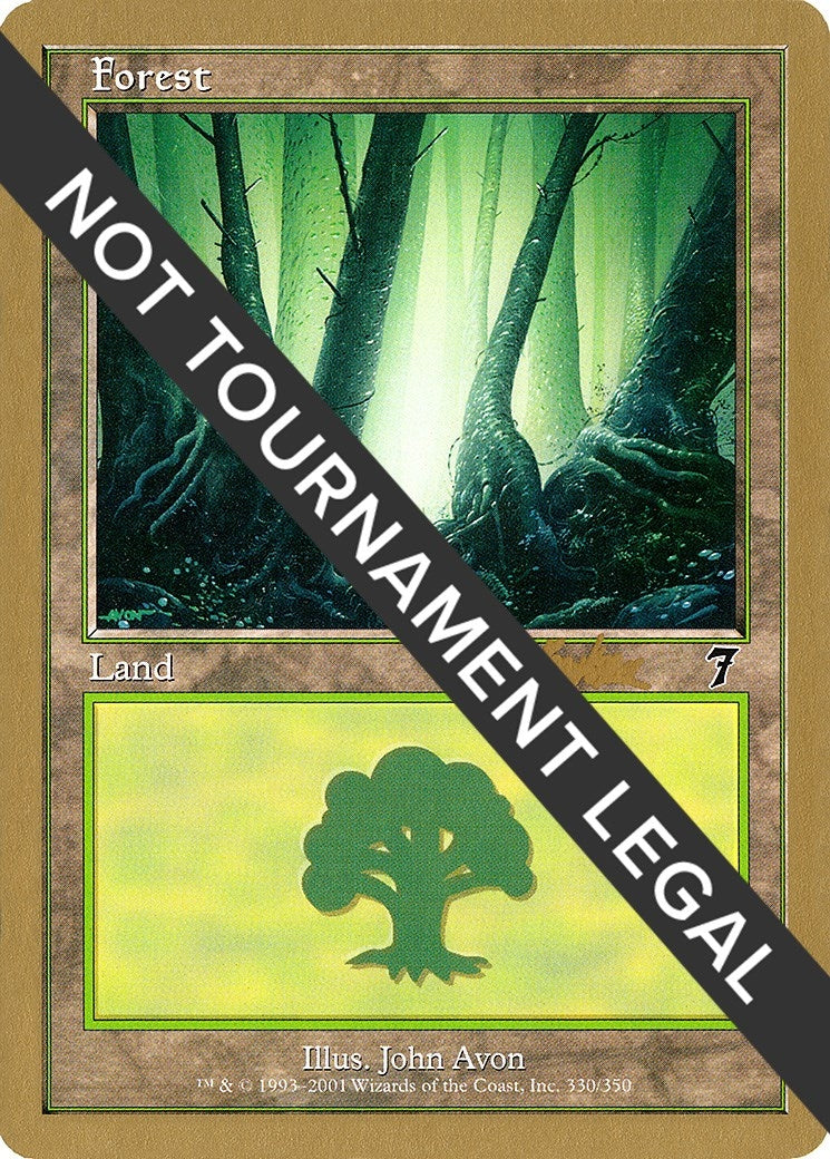 Forest (330) - 2002 Brian Kibler (7ED) (World Championship Decks)