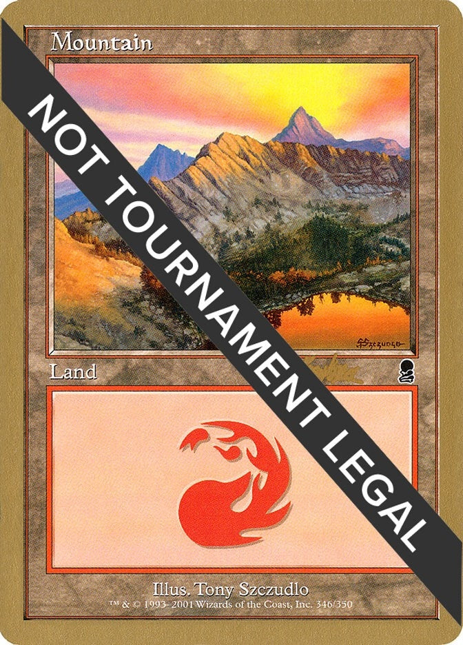 Mountain (346) - 2002 Brian Kibler (ODY) (World Championship Decks)