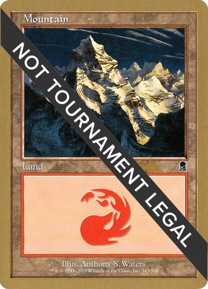 Mountain (343) - 2002 Brian Kibler (ODY) (World Championship Decks)