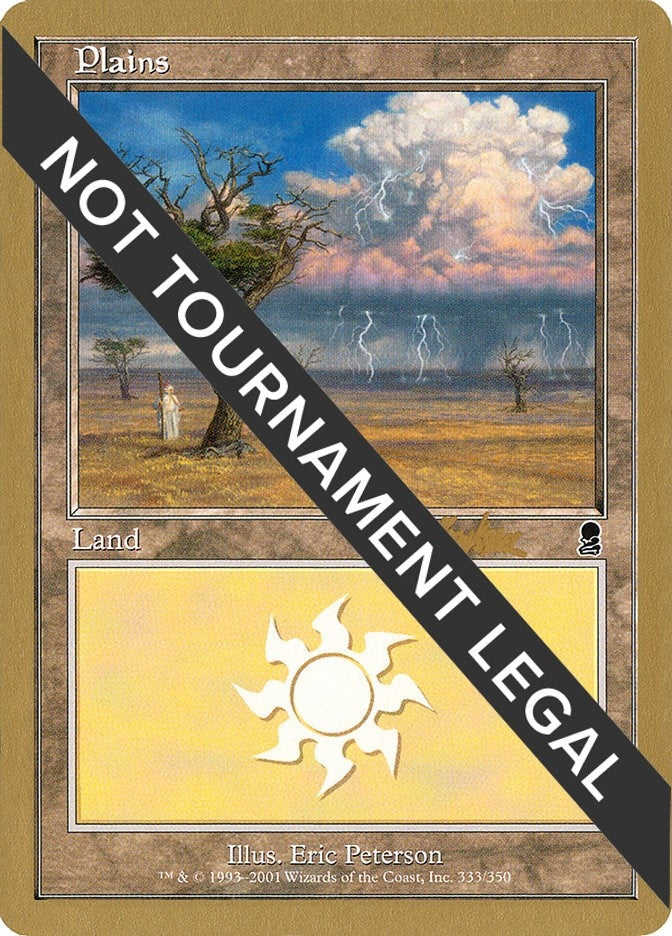 Plains (333) - 2002 Brian Kibler (ODY) (World Championship Decks)