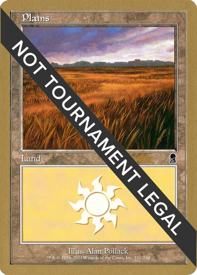 Plains (331) - 2002 Brian Kibler (ODY) (World Championship Decks)