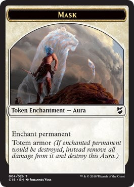Mask // Horror Double-Sided Token (4 // 22) (Commander 2018)