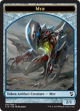 Myr (007) // Thopter (008) Double-Sided Token (7 // 8) (Commander 2018)
