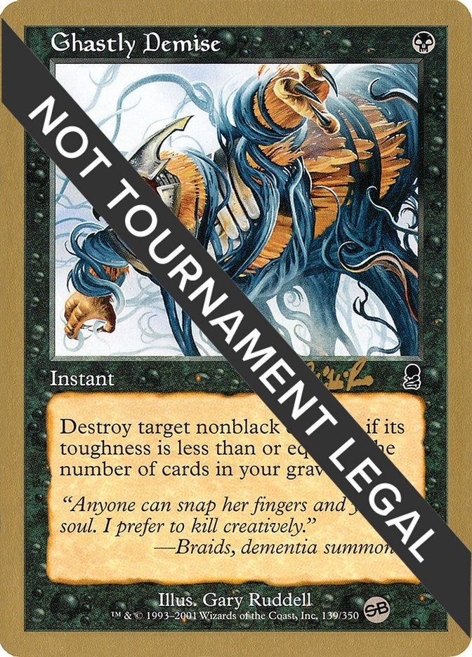 Ghastly Demise - 2002 Carlos Romao (ODY) (SB) (World Championship Decks)