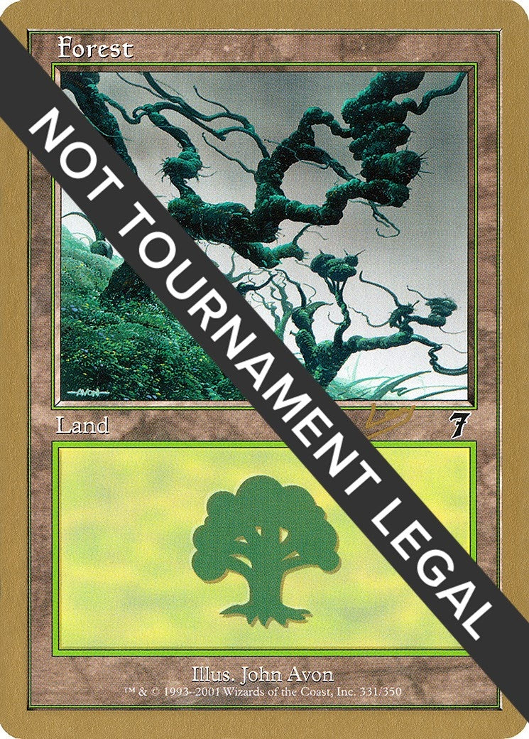 Forest (331) - 2002 Raphael Levy (7ED) (World Championship Decks)
