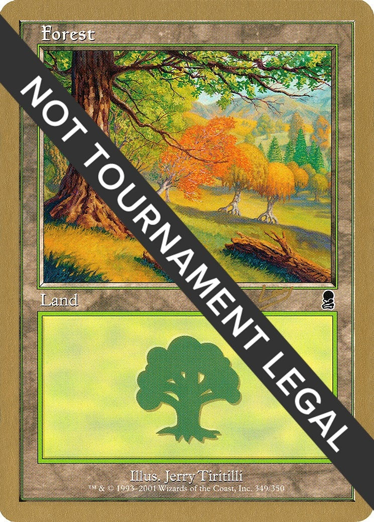 Forest (349) - 2002 Raphael Levy (ODY) (World Championship Decks)