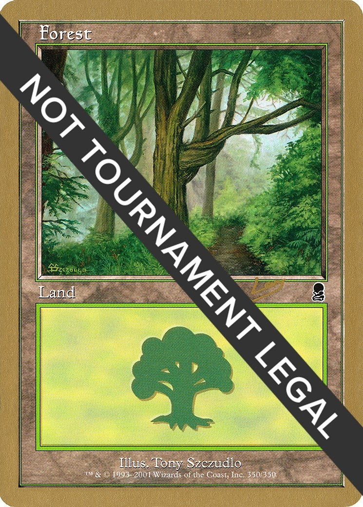 Forest (350) - 2002 Raphael Levy (ODY) (World Championship Decks)