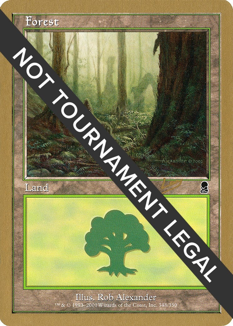 Forest (348) - 2002 Raphael Levy (ODY) (World Championship Decks)