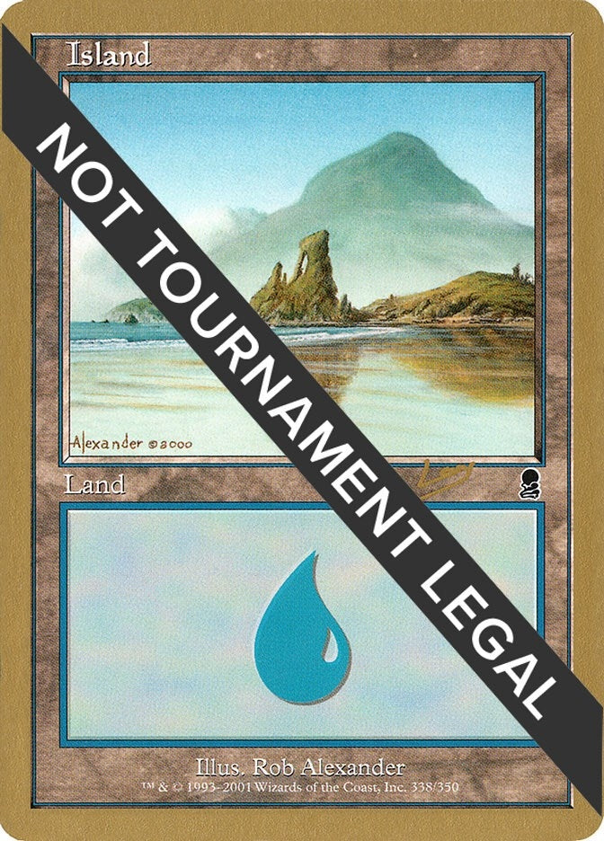 Island (338) - 2002 Raphael Levy (ODY) (World Championship Decks)
