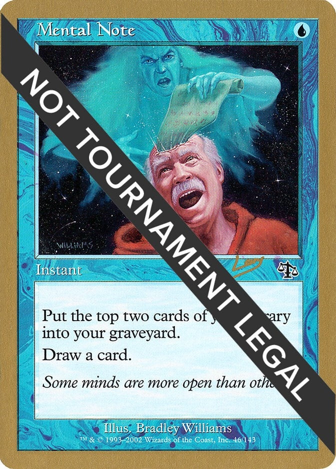 Mental Note - 2002 Raphael Levy (JUD) (World Championship Decks)