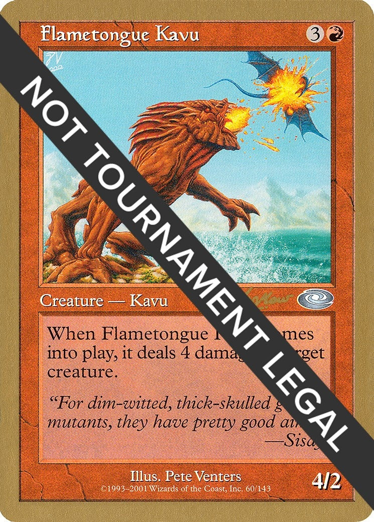 Flametongue Kavu - 2002 Sim Han How (PLS) (World Championship Decks)