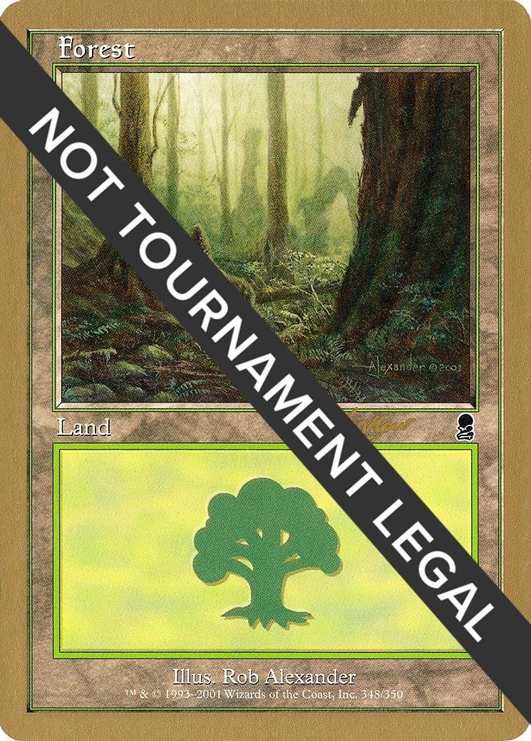 Forest (348) - 2002 Sim Han How (ODY) (World Championship Decks)