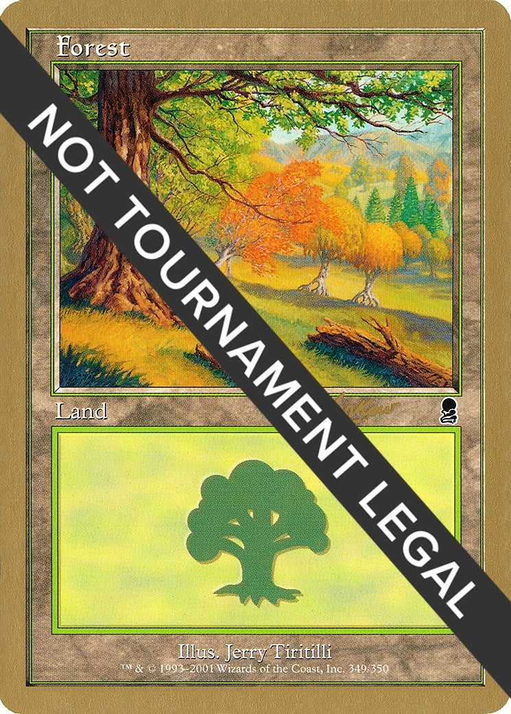 Forest (349) - 2002 Sim Han How (ODY) (World Championship Decks)