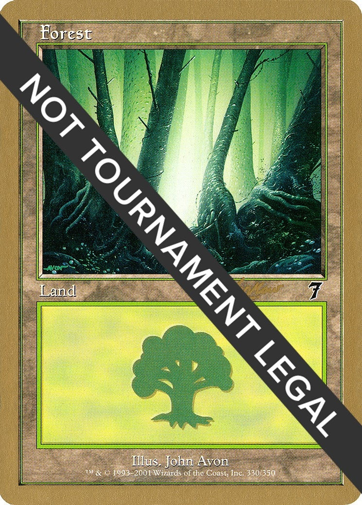 Forest (330) - 2002 Sim Han How (7ED) (World Championship Decks)
