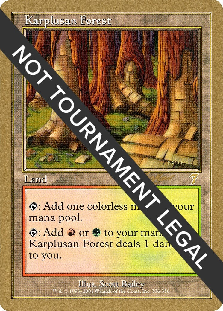 Karplusan Forest - 2002 Sim Han How (7ED) (World Championship Decks)