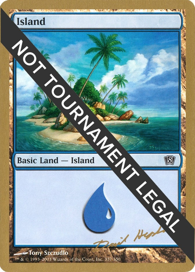 Island (337) - 2003 Daniel Zink (8ED) (World Championship Decks)