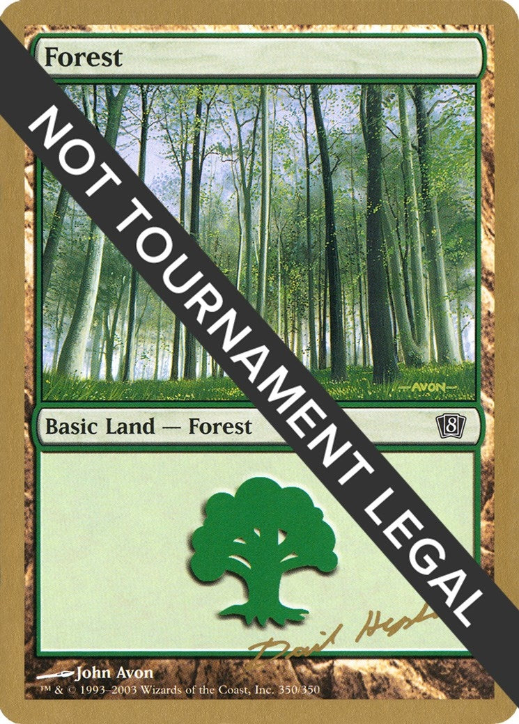 Forest (350) - 2003 Dave Humpherys (8ED) (World Championship Decks)