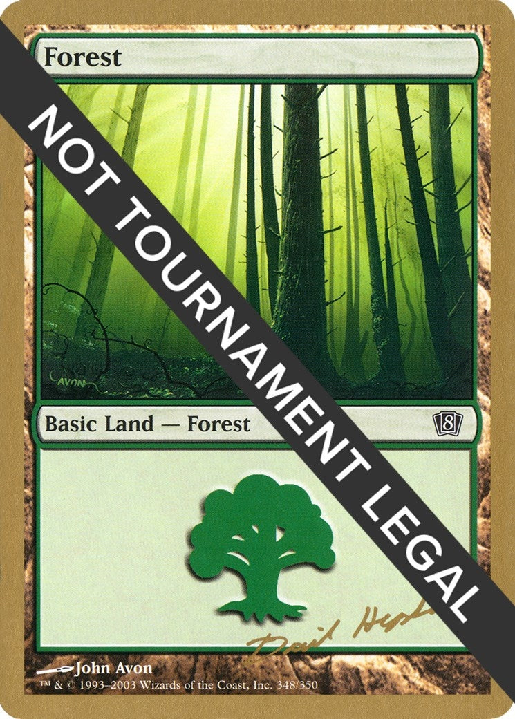 Forest (348) - 2003 Dave Humpherys (8ED) (World Championship Decks)