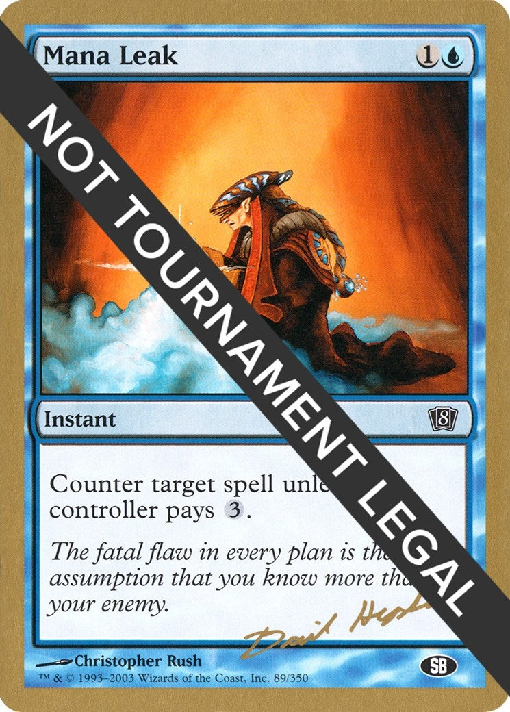 Mana Leak - 2003 Dave Humpherys (8ED) (SB) (World Championship Decks)