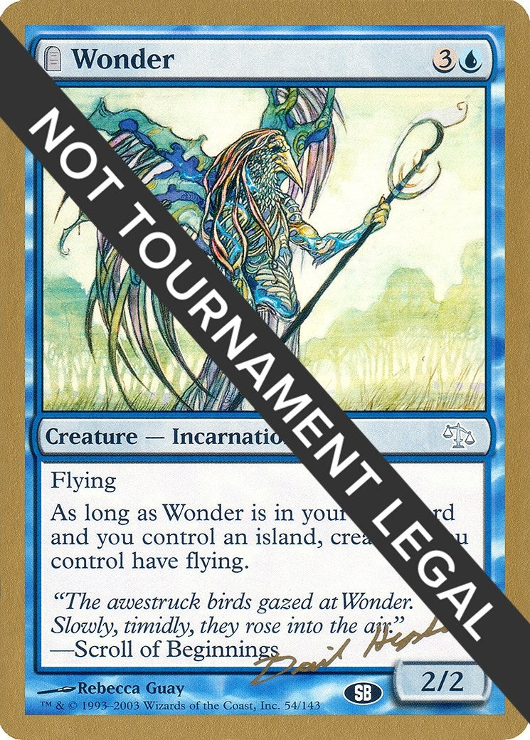 Wonder - 2003 Dave Humpherys (JUD) (SB) (World Championship Decks)