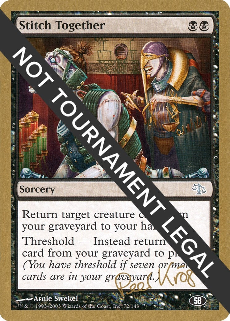 Stitch Together - 2003 Peer Kroger (JUD) (SB) (World Championship Decks)