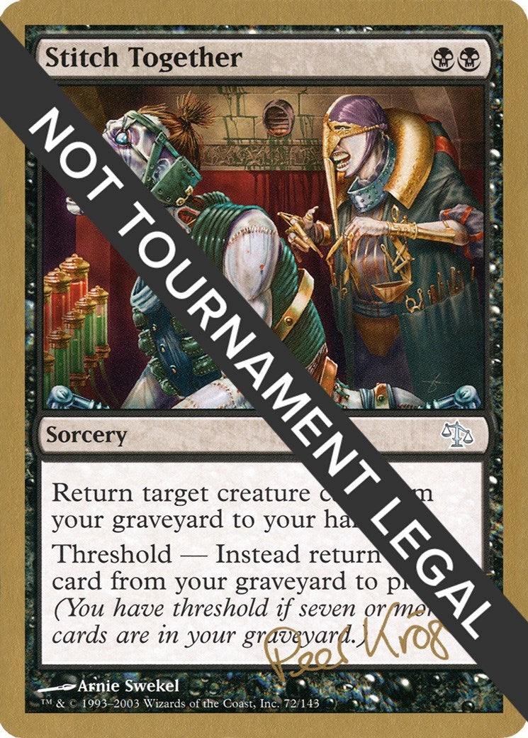 Stitch Together - 2003 Peer Kroger (JUD) (World Championship Decks)