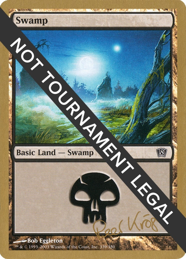 Swamp (339) - 2003 Peer Kroger (8ED) (World Championship Decks)