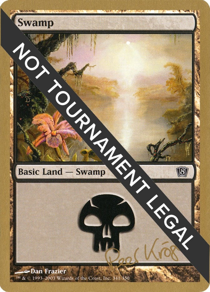 Swamp (341) - 2003 Peer Kroger (8ED) (World Championship Decks)