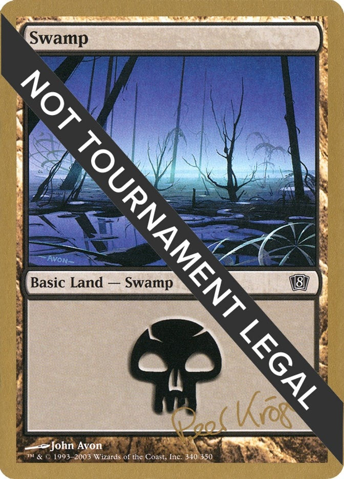 Swamp (340) - 2003 Peer Kroger (8ED) (World Championship Decks)
